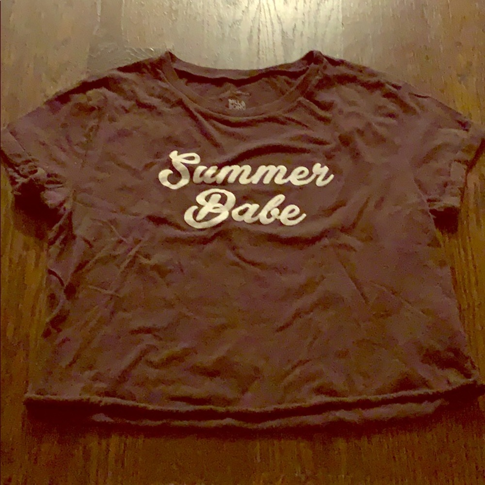 billa bong cropped tee